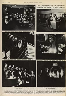 Images Dated 25th October 2017: Blackout. Fuel-crisis shopping in London, 1947