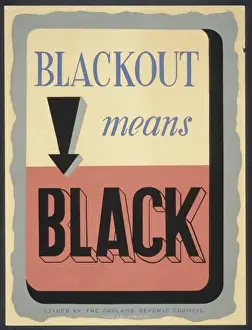 Black Out Prints: Blackout means black