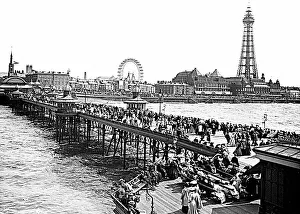 Blackpool from a pier