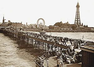 Blackpool from a pier