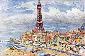 Blackpool Prints: Blackpool / Tower / Beach