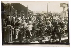 Amusements Prints: Blackpool Tram Party