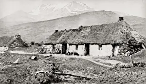 Thatch Prints: Blacksmith / farriers smithy Kinlochchewe Ross-shire Scotland