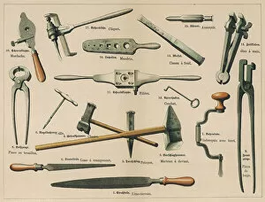 Images Dated 22nd November 2018: Blacksmith Tools 1875
