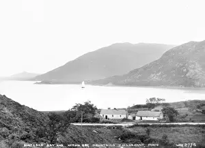 Cottages Prints: Blacksod Bay and Nephin Beg Mountains, Mullaranny, Mayo