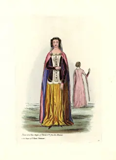 Tapestries Prints: Blanch de la Tour, daughter of Edward III
