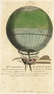 Plaine Collection: Blanchard balloon ascent, Rouen, France