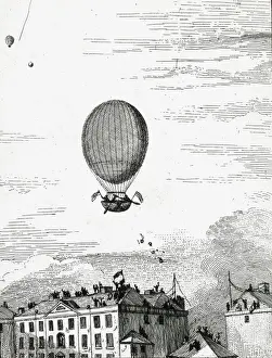 Blanchards ascent from Chelsea, Oct. 16, 1784