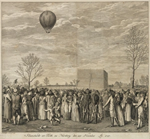 Images Dated 7th December 2011: Blanchards balloon ascent, Nuremberg, Germany