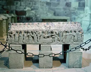 Blanche Prints: Blanche of Navarre (1137-1156). Sepulcher of Queen Blanche d