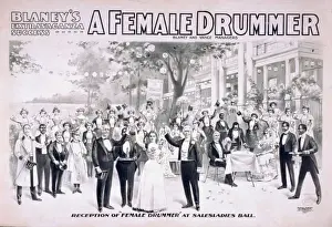 Blaneys extravaganza success, A female drummer