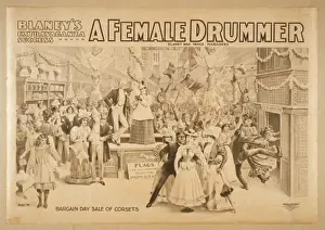 Blaneys extravaganza success, A female drummer