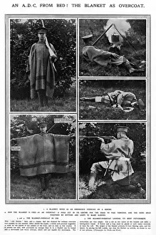 Warmth Prints: A blanket converted into an overcoat for British soldiers