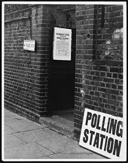 Pinned Prints: Bleak Polling Station