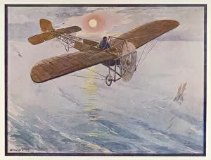 Aviator Collection: Bleriot crosses the Channel