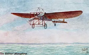 Bleriot monoplane in flight c1909
