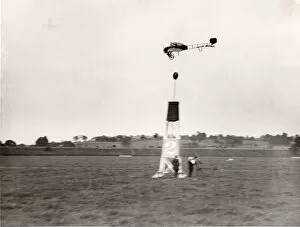 A Bleriot at the second marker, Aerial derby, Hendon