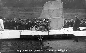 The Bleriot XI showing its flotation cylinder