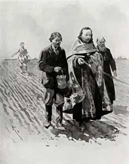 Blessed Prints: Blessing the ground before sowing - Little Russia