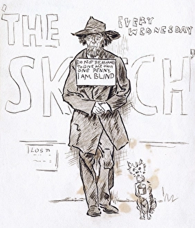 Pity Gallery: Blind Beggar on a London Street
