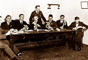 Blind Collection: Blind ex servicemen learning anatomy and massage after WW1