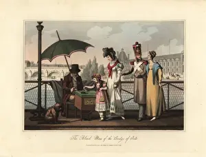 Victorauver Prints: The blind man of the Bridge of Arts, Paris