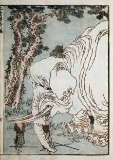 Blind monks examining an elephant