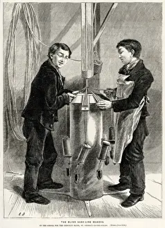 Blindness Prints: BLIND SASH MAKERS 1870