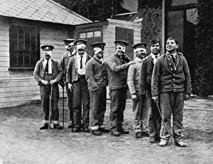 Rehabilitation Prints: Blind soldiers at St. Dunstans, WW1
