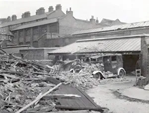 Webber Prints: Blitz in London - AFS substation, Southwark
