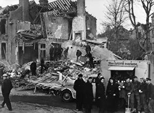Hatch Prints: Blitz in London -- aftermath of bombing