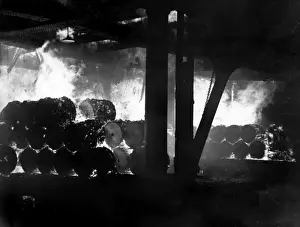 Blitz in London -- Blackfriars Goods Depot, WW2
