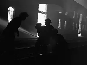 Blitz on London -- Blackfriars Goods Depot, WW2