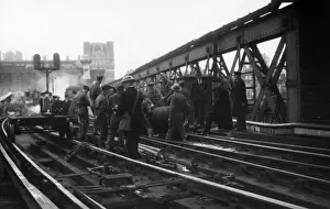 Disposal Prints: Blitz in London -- bomb disposal at Charing Cross