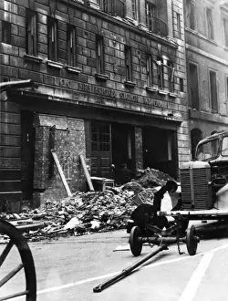 Bricks Prints: Blitz in London -- Cannon Street fire station, WW2