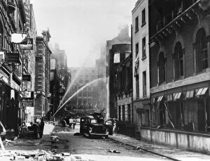 Blitz in London -- Duke Street, Strand, WW2