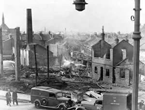 Bombed Gallery: Blitz in London -- Glengall Road, Peckham, WW2