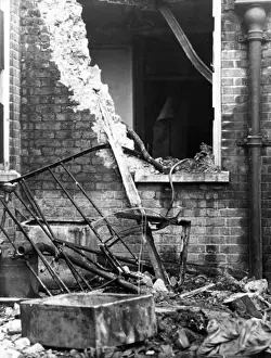 Fallen Prints: Blitz in London -- Greycoat Hospital, Westminster, WW2