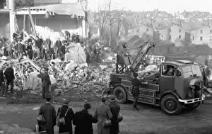 Blitz in London -- Invicta Road, Westcombe Park, WW2