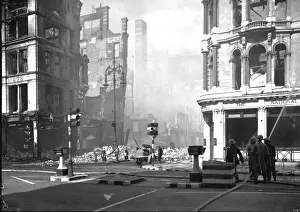 Burnt Prints: Blitz on London -- John Lewis, Oxford Street, WW2