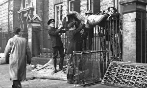 Mattress Prints: Blitz in London -- Mansfield Road sub-station, WW2
