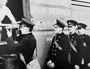 Break Prints: Blitz in London -- mobile kitchen serving meals to AFS, WW2