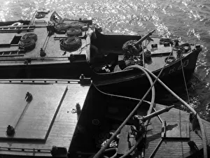 Blitz in London -- oil tank fire, Thames Haven, WW2