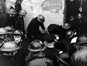 Squad Prints: Blitz in London -- rescue squad, Wandsworth, WW2