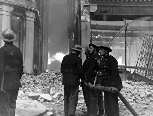 Hosepipe Prints: Blitz in London -- Shoe Lane and St Bride Street, WW2