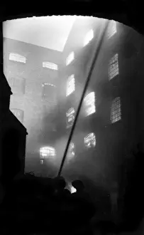 Blitz in London -- tobacco factory, Walham Green, WW2