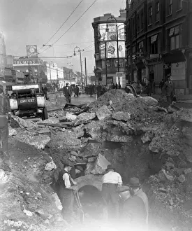 Blitz in London -- Tottenham Court Road, WW2