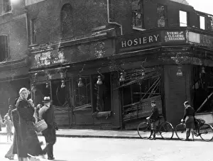 Damaged Prints: Blitz in London -- Tyler Street, Greenwich, WW2