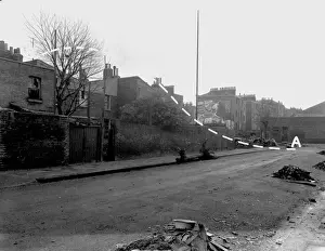 Craters Prints: Blitz in London -- vehicle on roof in Peckham Hill Street