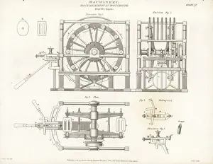 Lathe Prints: Block machinery or lathe at Portsmouth naval docks